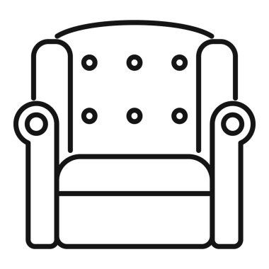 Rahatlamak için oturma odasında duran rahat koltuk.