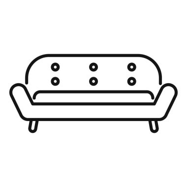 Profilde duran rahat bir kanepenin simgesi.