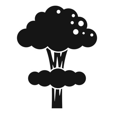 Bir sap üzerinde büyüyen brokoli çiçeklerinin siyah beyaz simgesi