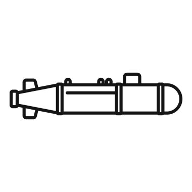 Nükleer füze havada uçuyor, patlamaya ve vurmaya hazır.