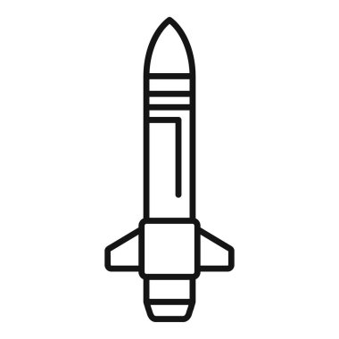 Patlayıcı taşıyan bir roket silahının basit çizimi.