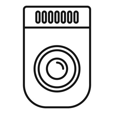 Gelişmiş güvenlik önlemlerini sembolize eden modern elektronik kilide entegre edilmiş bir parmak izi tarayıcısı simgesi