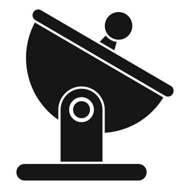 Uydu sinyalinin siyah beyaz silueti