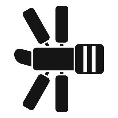 Uzay istasyonu dünyanın yörüngesinde, sinyaller gönderiyor ve veri topluyor.