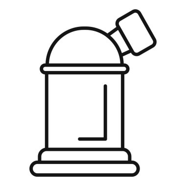 Oksijen konsantratörü solunum desteği için sürekli oksijen akışı üretiyor