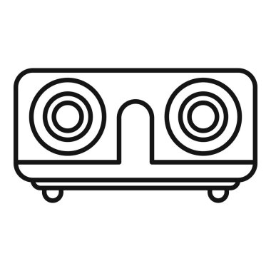 Sanal gerçeklik deneyimini ve modern dijital teknolojiyi temsil eden VR gözlük aygıtı