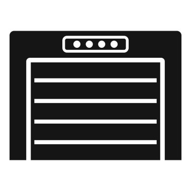 Otomatik garaj kapısı ve uzaktan kontrol sistemi simgesi