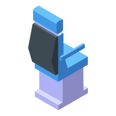 Uzun uçuşlar ve ergonomik destek için tasarlanmış modern ve rahat pilot koltuğu.