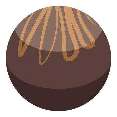 Üzerine kahverengi çikolata serpiştirilmiş çikolata şekeri. Şeker, tatlı ve ikramla ilgili projeler için mükemmel.