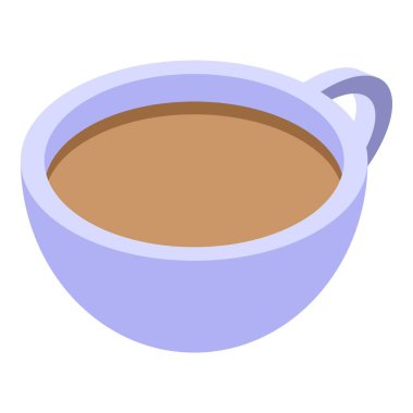 İçlerinde sıcak kahve bulunan mavi kupa kahvaltılık içecekleri temsil etmek için mükemmel.