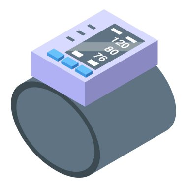 Dijital tansiyon monitörü kan basıncını gösteriyor.