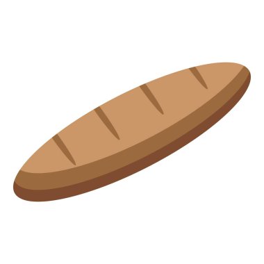 Basit, taze fırınlanmış Fransız ekmeği yan yatar.