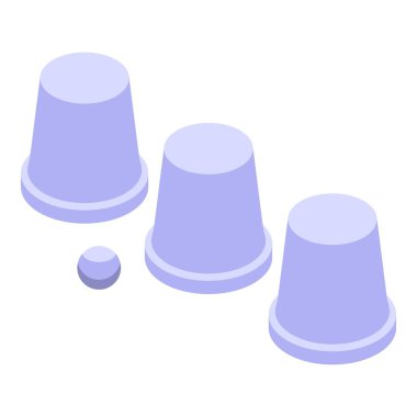 Deniz kabuğu oyunu üç kupa ve bir topla oynanır, gözlem becerilerinizi test eder.