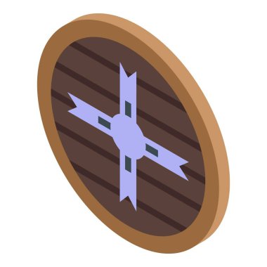 Yuvarlak ahşap bir kalkan, demirden yapılmış. Silah kullanmaktan korunuyor.