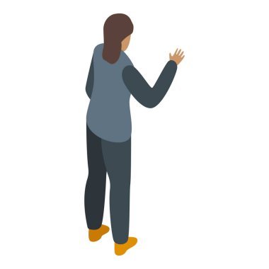 Bir iş görüşmesi sırasında kadın yönetici soru sormak için elini kaldırıyor.