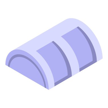 Eğri çatılı büyük sanayi binası depo olarak kullanılıyor