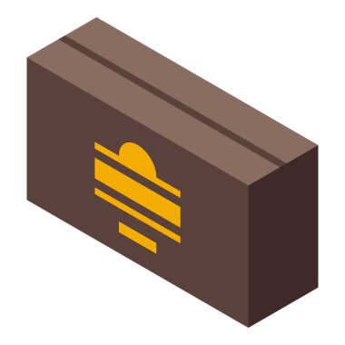 Markalaşma ve reklam için boş etiketli kapalı karton kutu