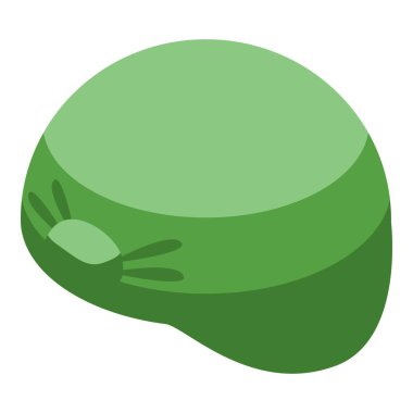 Yeşil askeri miğfer güvenlik ve koruma sağlıyor