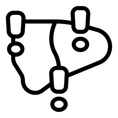 Hasarlı bir karaciğeri siroz ile analiz eden tıbbi ekipmanlar.