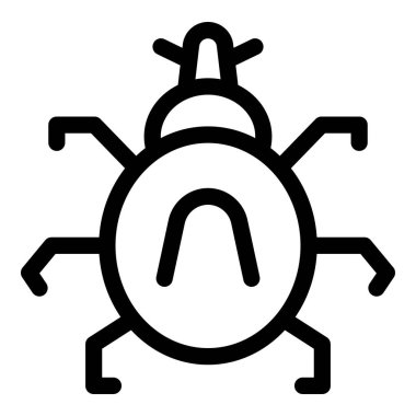 Bir böceğin basit cesur vektörü, doğa, böcekler ve haşereler gibi kavramları temsil etmek için iyidir.