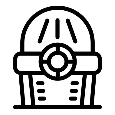 Bu simge, sık sık sualtı keşifleri ve aşırı koşullarda dalış için kullanılan bir derin deniz dalış giysisini temsil ediyor.