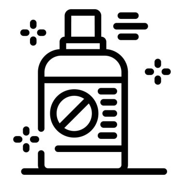 Bir şişe antiseptik dezenfektan mikropları ve bakterileri yok ediyor.