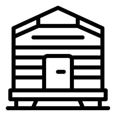 Bu simgede arıcılık ve bal üretiminde kullanılan küçük kapılı ahşap bir arı var.