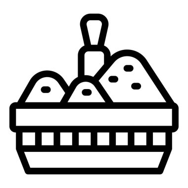 Bir sepet dolusu baharat, lezzetli bir yemek için hazır.