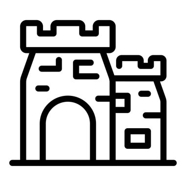 Ortaçağ taş kalesi tarihi, peri masalı ve turizmi temsil ediyor.