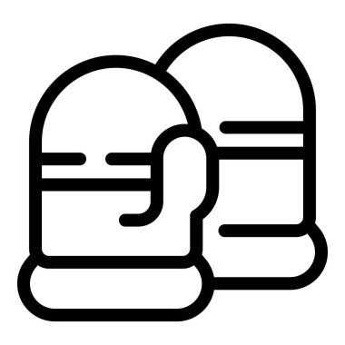 Bu simge boks antrenmanlarında ve müsabakalarda sıklıkla kullanılan boks eldivenlerini temsil eder.