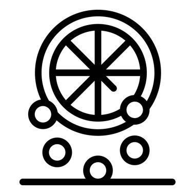 Klasik kumarhane ruleti tekerleği yuvarlanıyor ve toplar düşüyor.