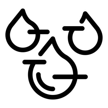 Su filtresi sisteminin basit simgesi. İçmek için sıvıyı arıtıyor.