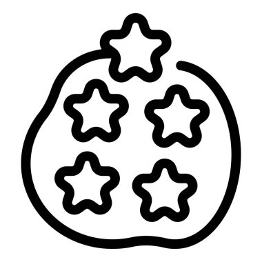 Yuvarlak şekil, pozitif müşteri geri bildirim deneyimi gösteren beş yıldızla kaplanıyor.