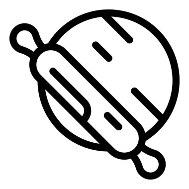 Hamuru düzleştirmek için merdane kullanılıyor, hamur işlerinde ve diğer lezzetli şeylerde yaygın bir uygulama.