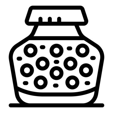 Portakal turşusu dolu bir kavanozun ana simgesi. Web siteleri ve yemekle ilgili uygulamalar için mükemmel.