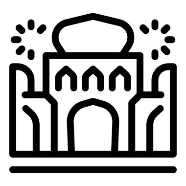 Hint sarayının sanat simgesi havai fişeklerle Diwali festivalini kutluyor.