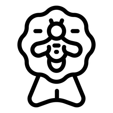 Ödül rozetinde kaliteli bal üretimini sembolize eden bir arı var