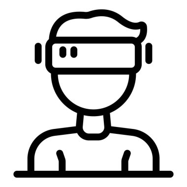 İnsanoğlu sanal gerçeklik deneyimine dalmış, derin ve etkileşimli bir deneyim için bir vr kulaklık kullanıyor.