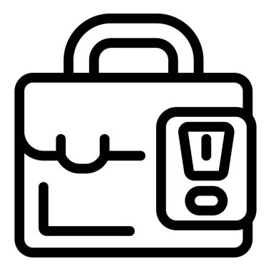 İş adamı elinde bir evrak çantası tutuyor. İşletme riskini simgeliyor.