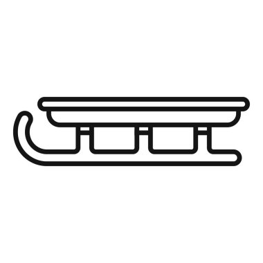 Basit bir kızak simgesi, kışı, Noel 'i ya da açık hava eğlencesini temsil etmek için mükemmel.