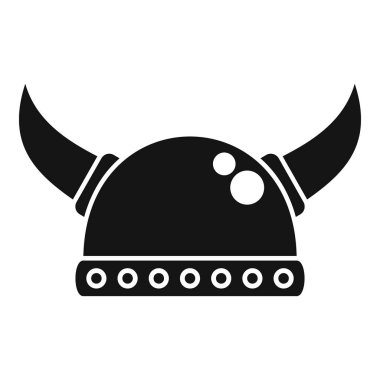 Boynuzlu Viking miğferinin siyah beyaz çizimi savaş sırasında koruma sağlıyor.