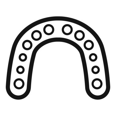 Diş koruyucusunun diş gıcırdatmasını engelleyen çizgiler.
