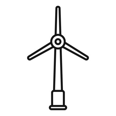 Rüzgar türbini temiz enerji üretiyor.