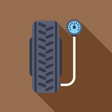 Lastiği şişirmek için lastik basıncı göstergesi kullanılıyor, ideal performans ve güvenliği sağlamak için.