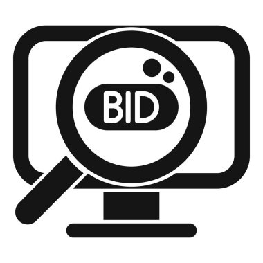 Büyüteç, online teklif kavramını temsil eden bir bilgisayar ekranında gösterilen teklif kelimesine odaklanıyor