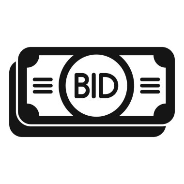 Arttırma kavramını temsil eden bir yığın paranın siyah beyaz simgesi