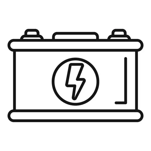 Stock vector Simple, scalable and editable vector icon representing a car battery