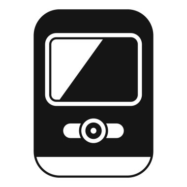 Boş ekranlı basit bir cep telefonu vektörü, teknoloji projeleri için mükemmel