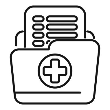 Tıbbi kayıt dizini, sağlık hizmetleri veri yönetimi ve mahremiyeti sembolize ederek önemli hasta bilgilerini barındırıyor.