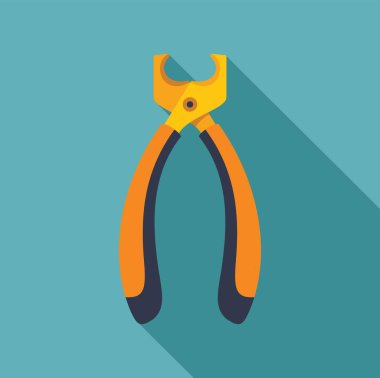 Profesyonel manikürcü mavi arka planda uzun bir gölge bırakıyor.